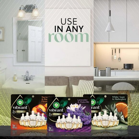 New✅Air Wick Vibrant Essential Oil Refill,Eucalyptus & Wild Berries bundle of 2! - Picture 5 of 6